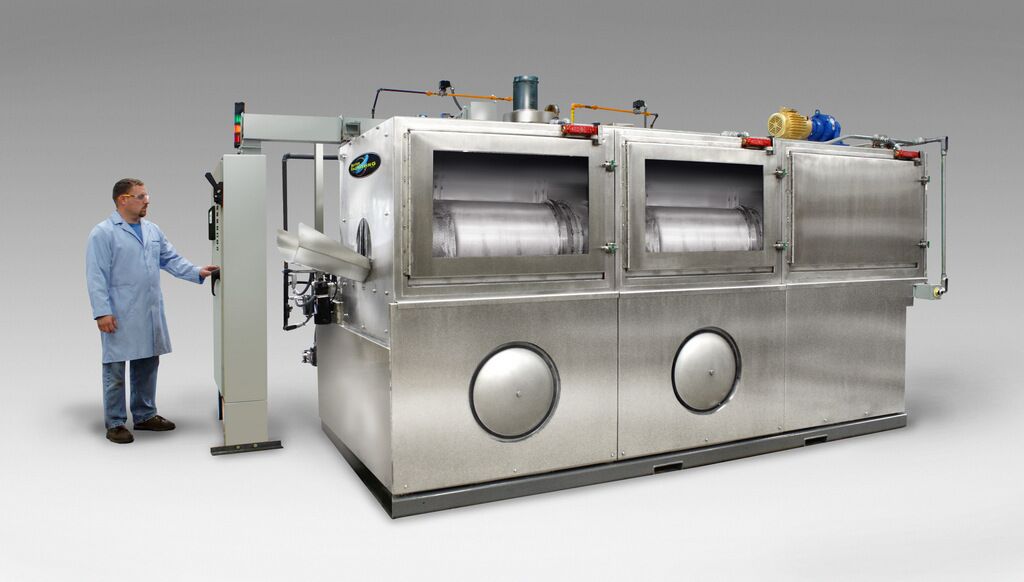 Drum Washer designed to clean brass shell casings.