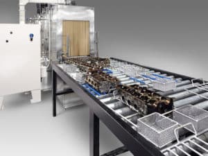 engine block conveyor washer