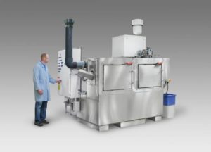 Rotary drum washer for cleaning metal multi-tool parts
