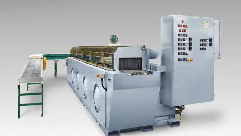 C-16 return conveyor aircraft wheel washer