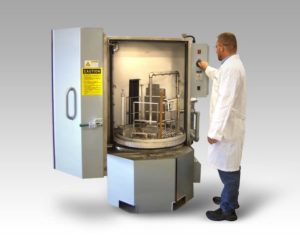 F-3000-P-ZX-SS spray cabinet washer to clean pharma capsule printing parts