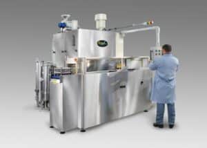 Automated tumbling washer cleaning fuel injector parts