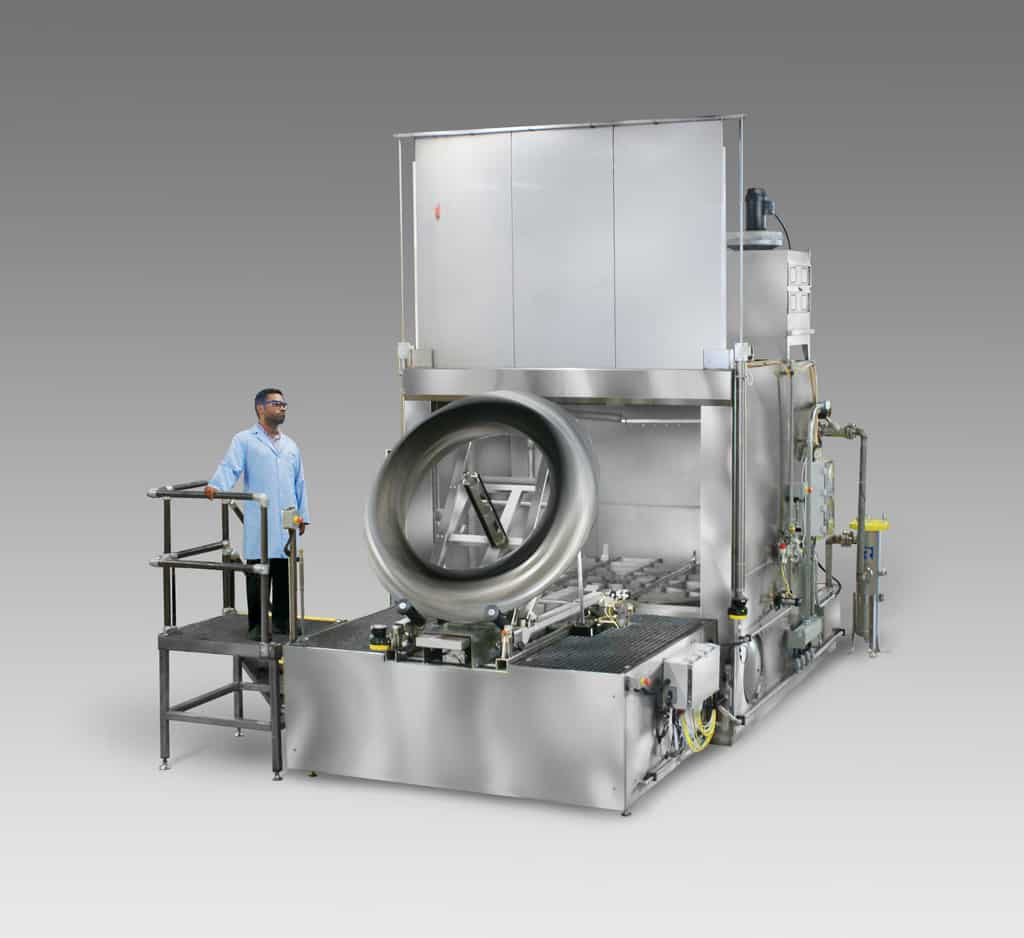 Precision cleaning system for aerospace parts