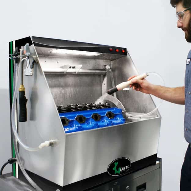 G-500 benchtop micro-immersion washer designed to clean small parts