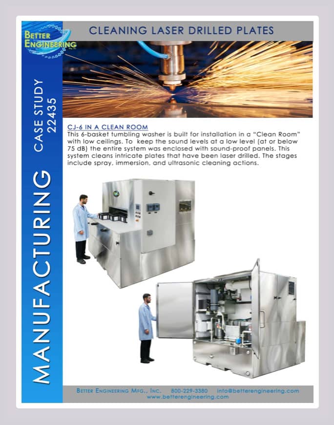 rotary basket parts washer