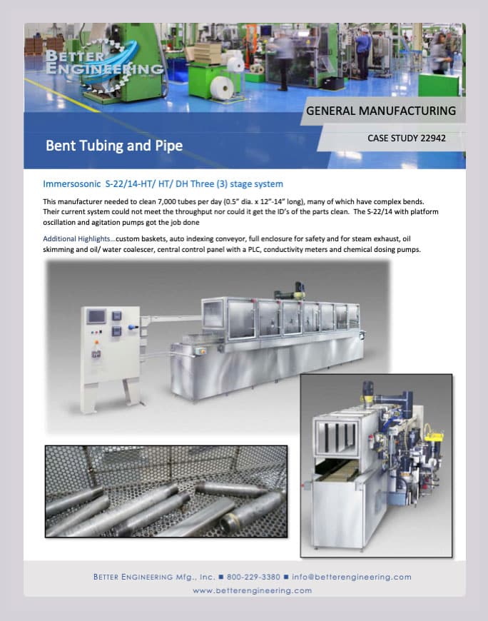 Industrial immersion parts washer