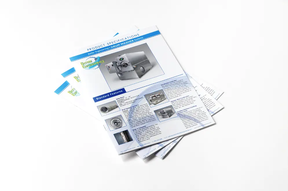 Drum Washer rotary parts washing Machine Line brochure