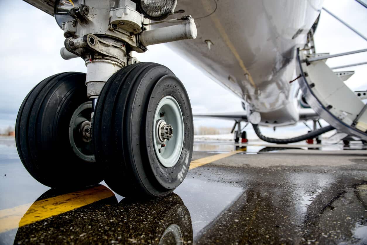 Aviation landing wheels and other mobility structures.