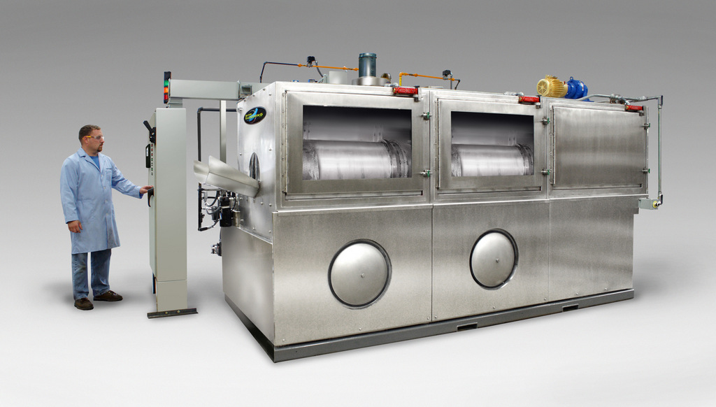 Drum Washer designed to clean brass shell casings.