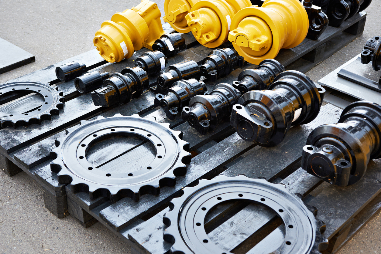 Spare parts chassis of construction machinery