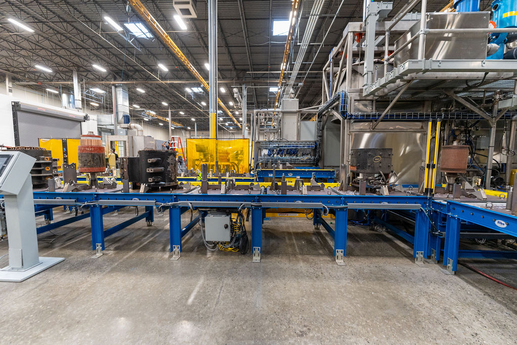 Custom Industrial Parts Washer Yellow and Blue