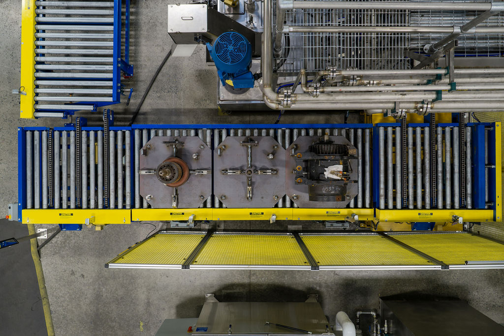 Custom Industrial Parts Washer Drone Photo
