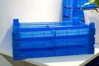 Blue Plastic Tray Crates